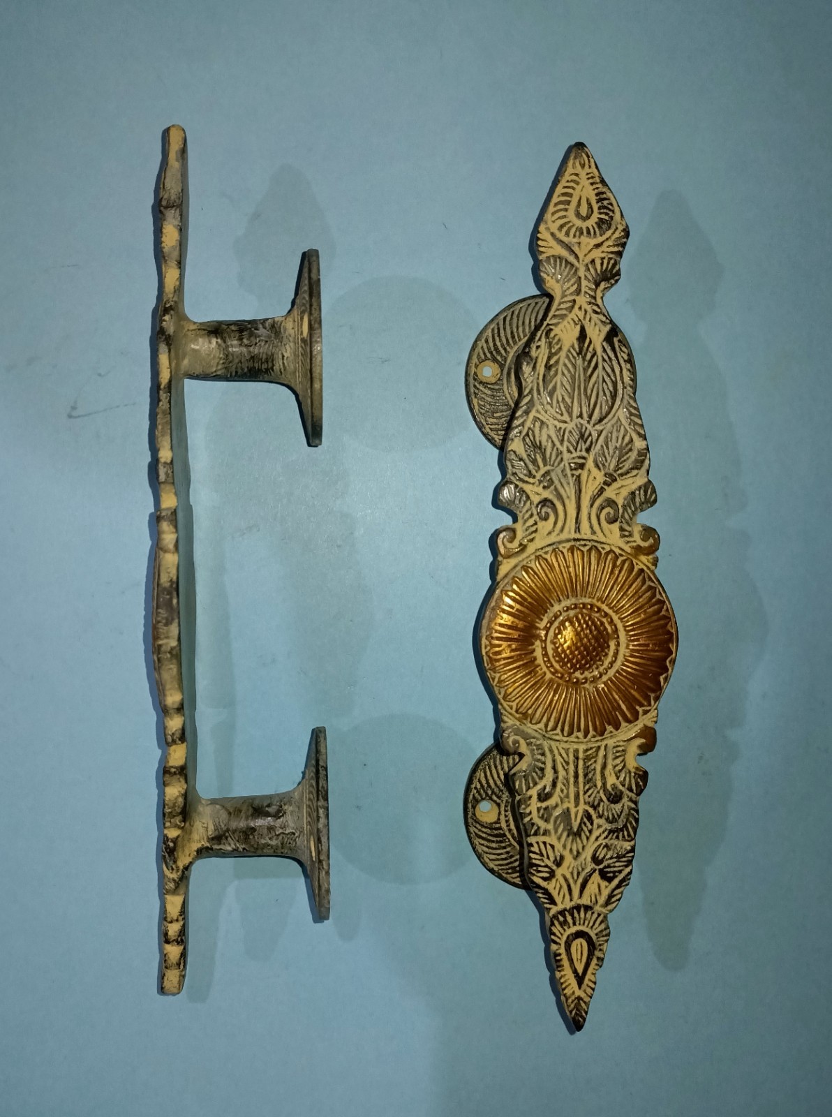 Sunflower Modular Kitchen Door Handle Made of Brass Bedroom Door Pull Set RD522