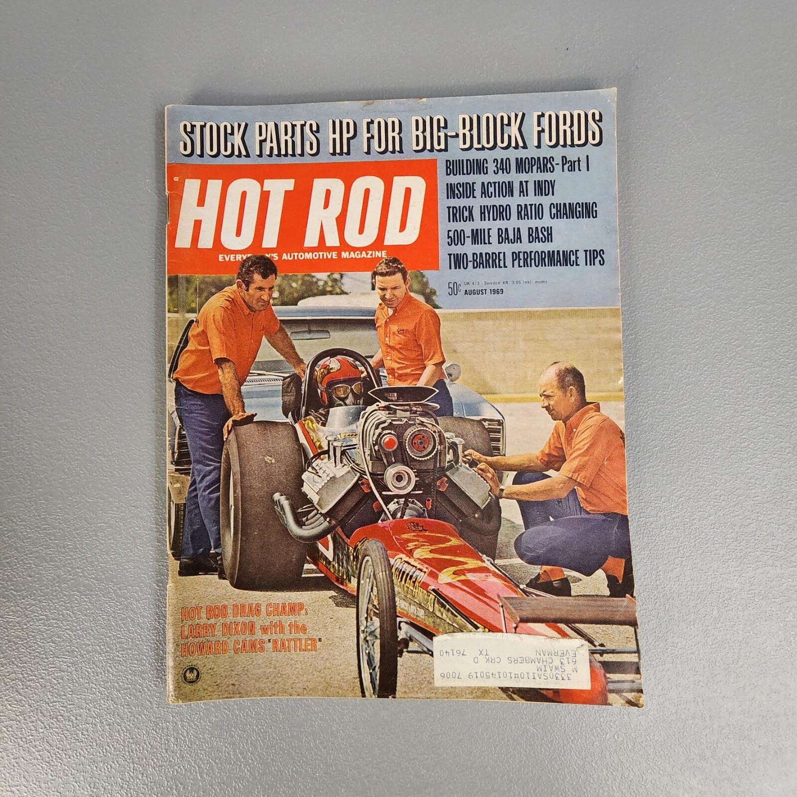 Vintage Hot Rod Magazine August 1969