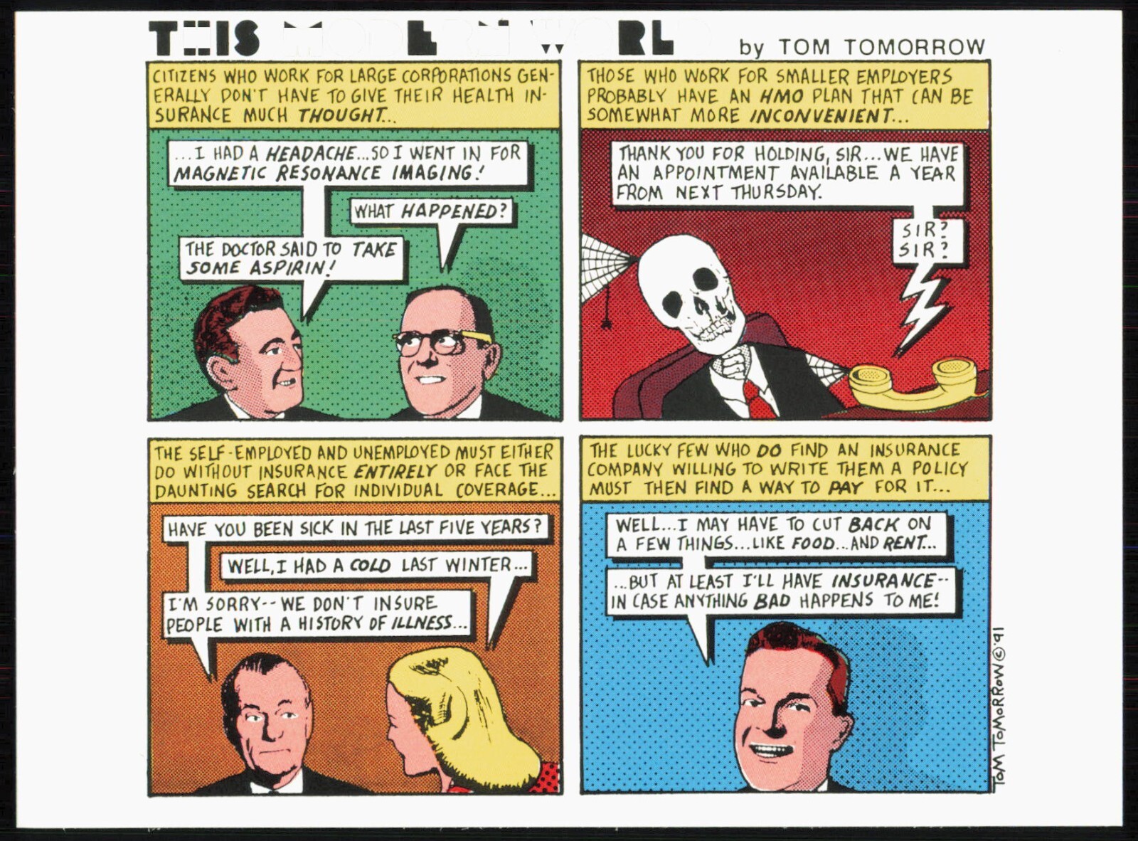 This Modern World by Tom Tomorrow Postcard