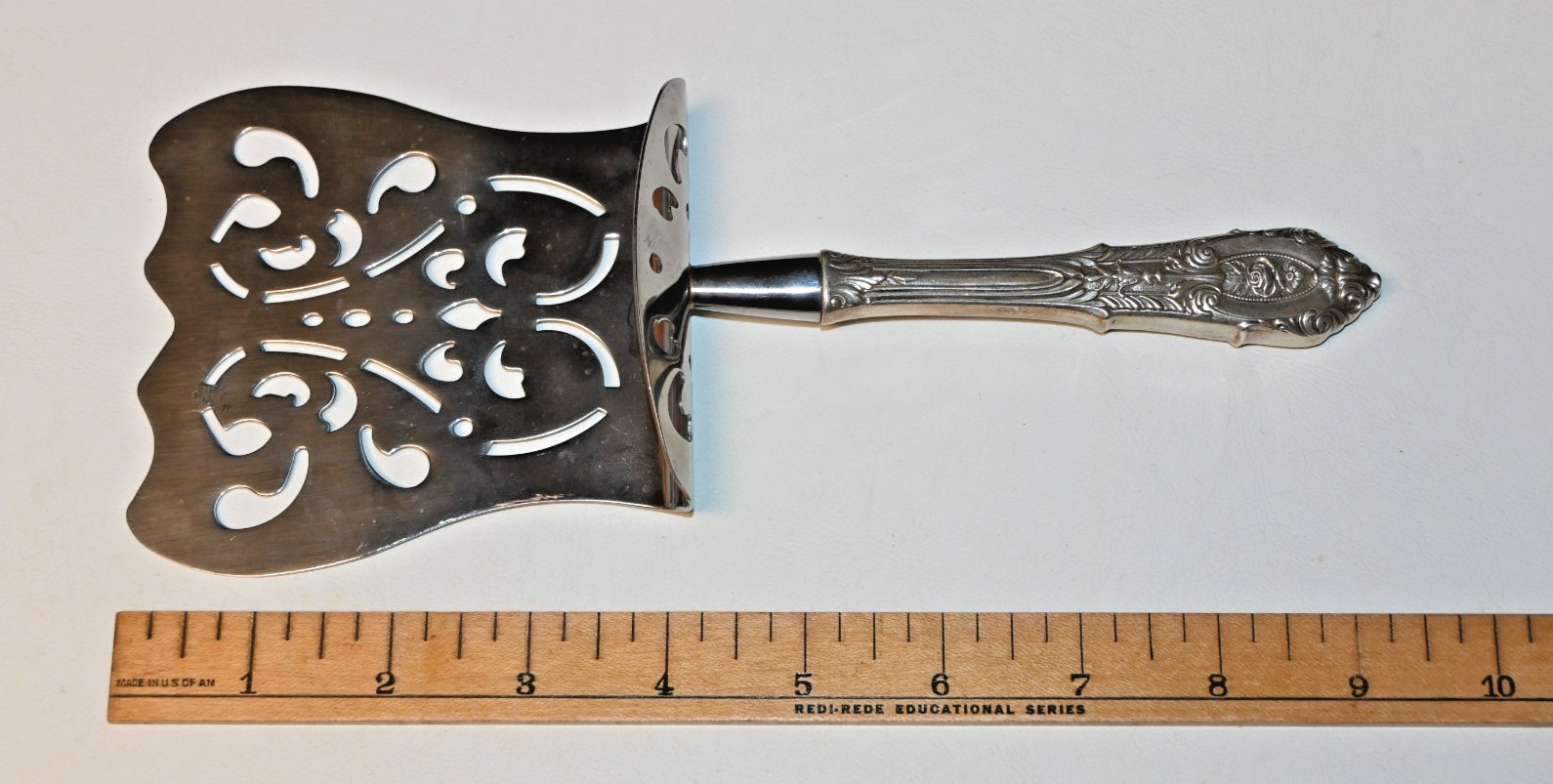 Rose Point by Wallace Sterling Silver Asparagus Server Hooded HH Custom A2