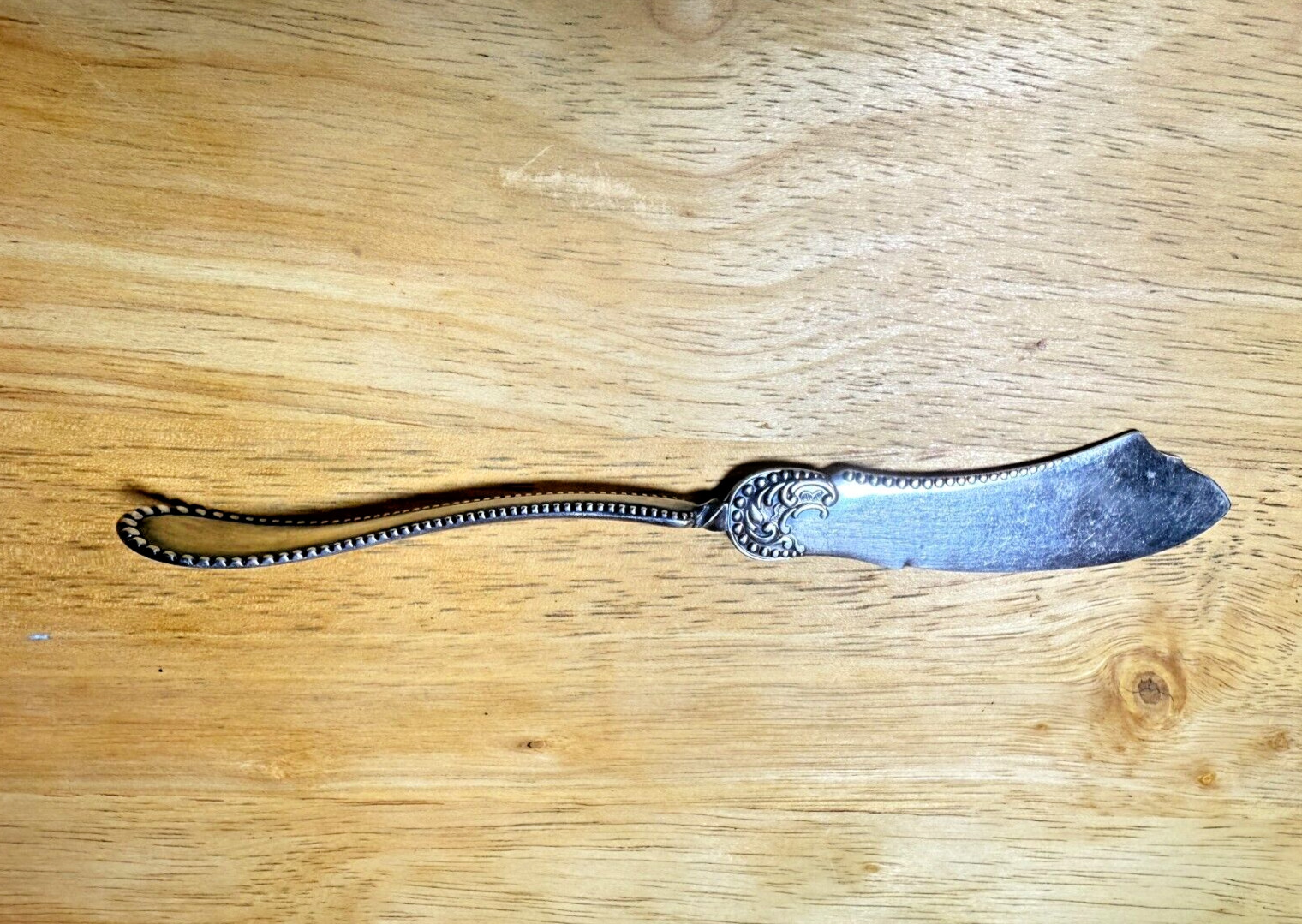 Antique Silver plate Butter Knife William A. Rogers 7″ Early 1900s Replacement
