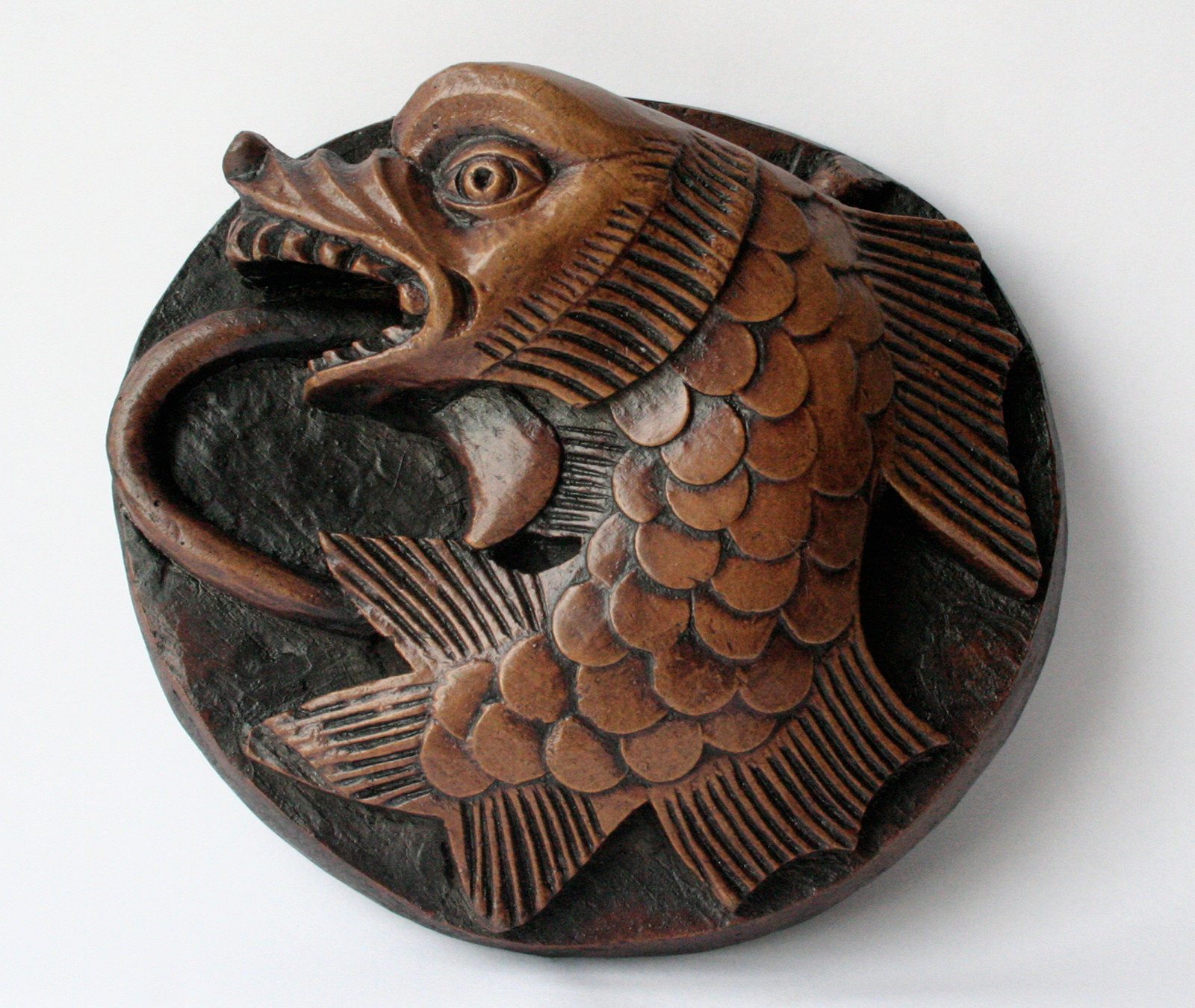 Dolphin Medieval Reproduction Church Carving Sea Monster Nautical Ornament Gift