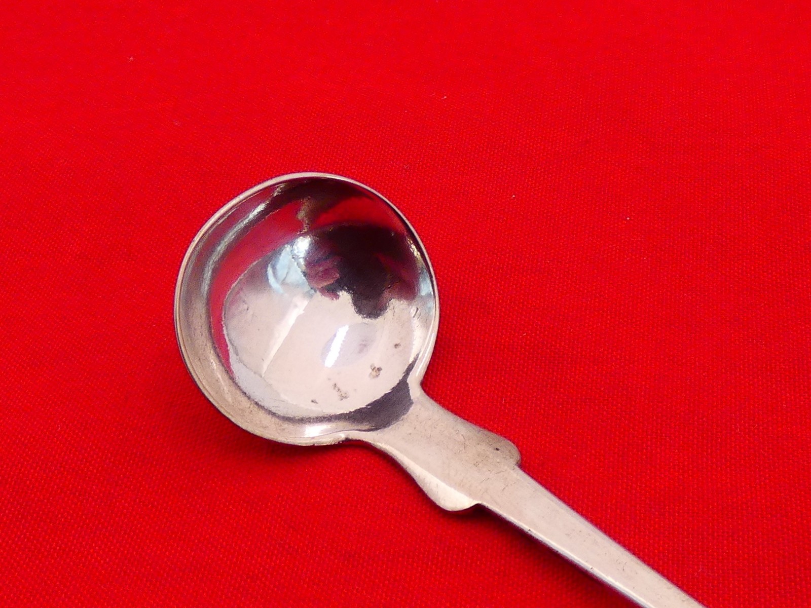 1840s American Coin Silver Mustard Ladle XH-7