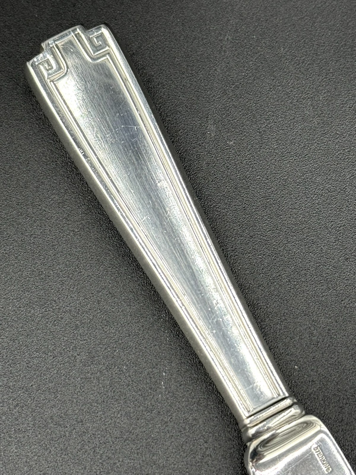 ETRUSCAN BY GORHAM STERLING SILVER FISH KNIFE/ALL SILVER/NO MONOGRAM/7 3/4 IN.