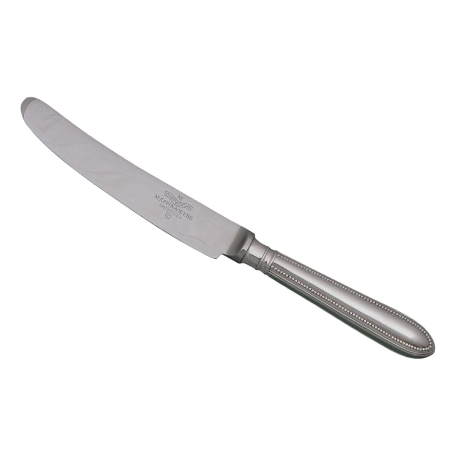 MAPPIN & WEBB Cutlery – FINE BEAD Pattern – Table Knife / Knives – 9 3/4″