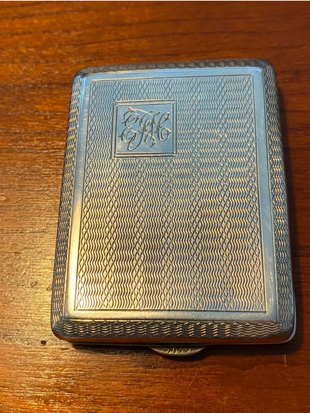 Silver Matchbook (Vesta) Case – 1928 Birmingham – S Blackensee & Sons
