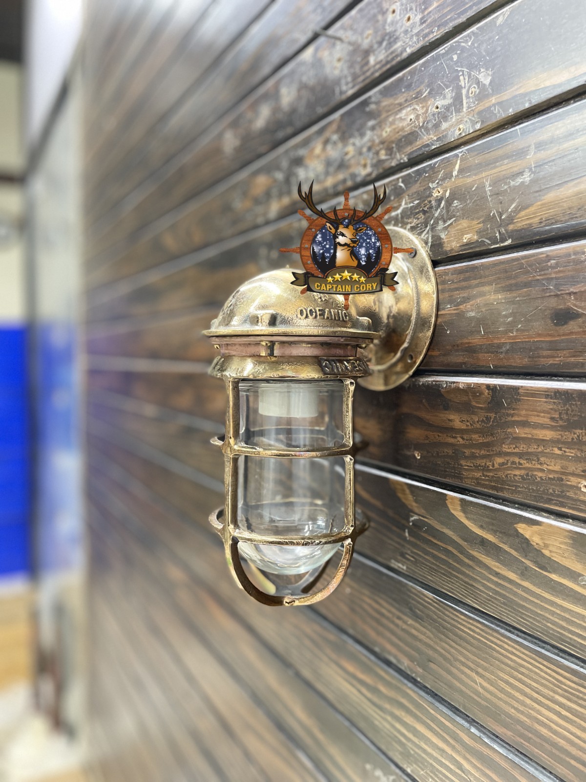 Oceanic Coastal Bronze Submarine Wall Sconce – Nautical Ship Salvage Fixture