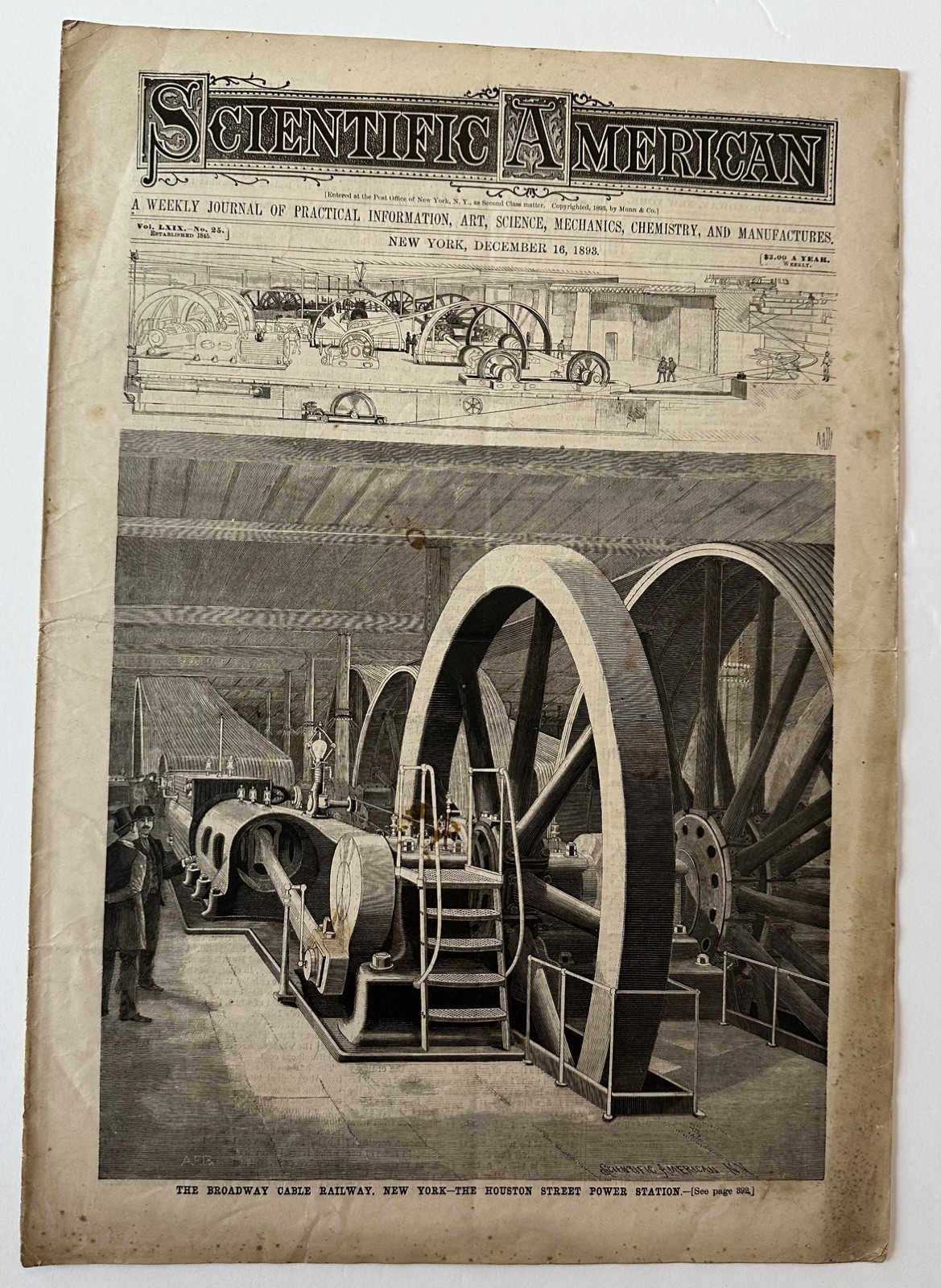 Scientific American,December 16, 1893. Complete Original Issue in good condition