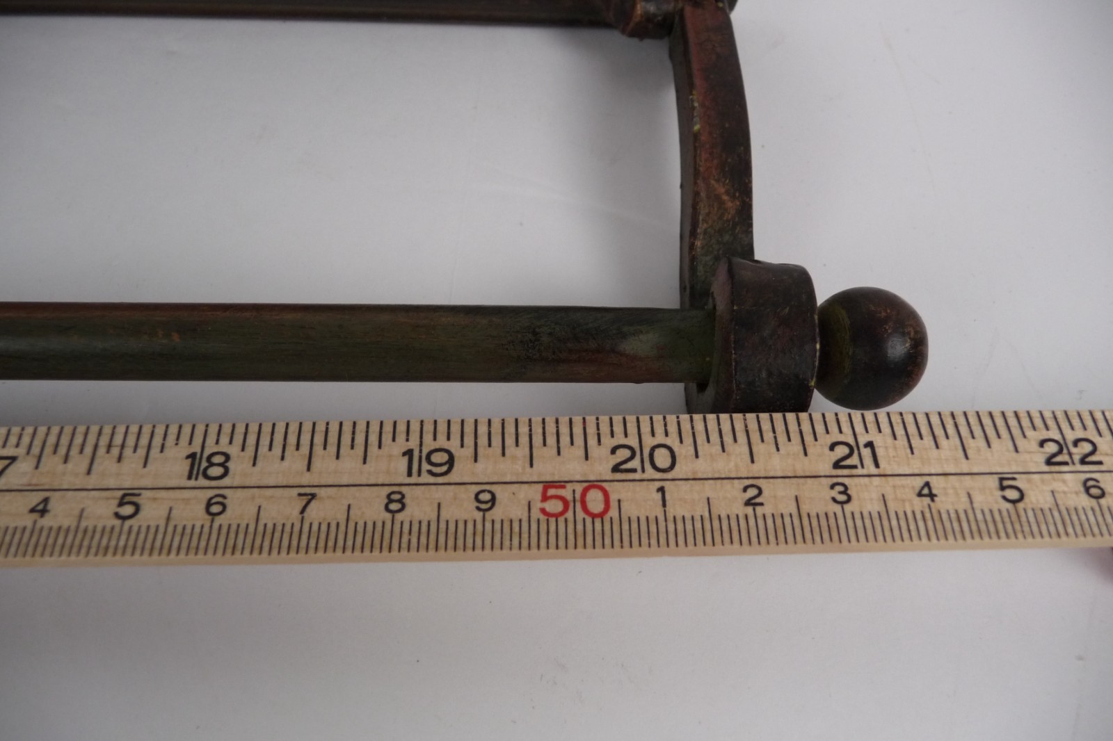Cast Iron Fleur De Lis Towel Bar Wall Rack Rustic French Country Deco
