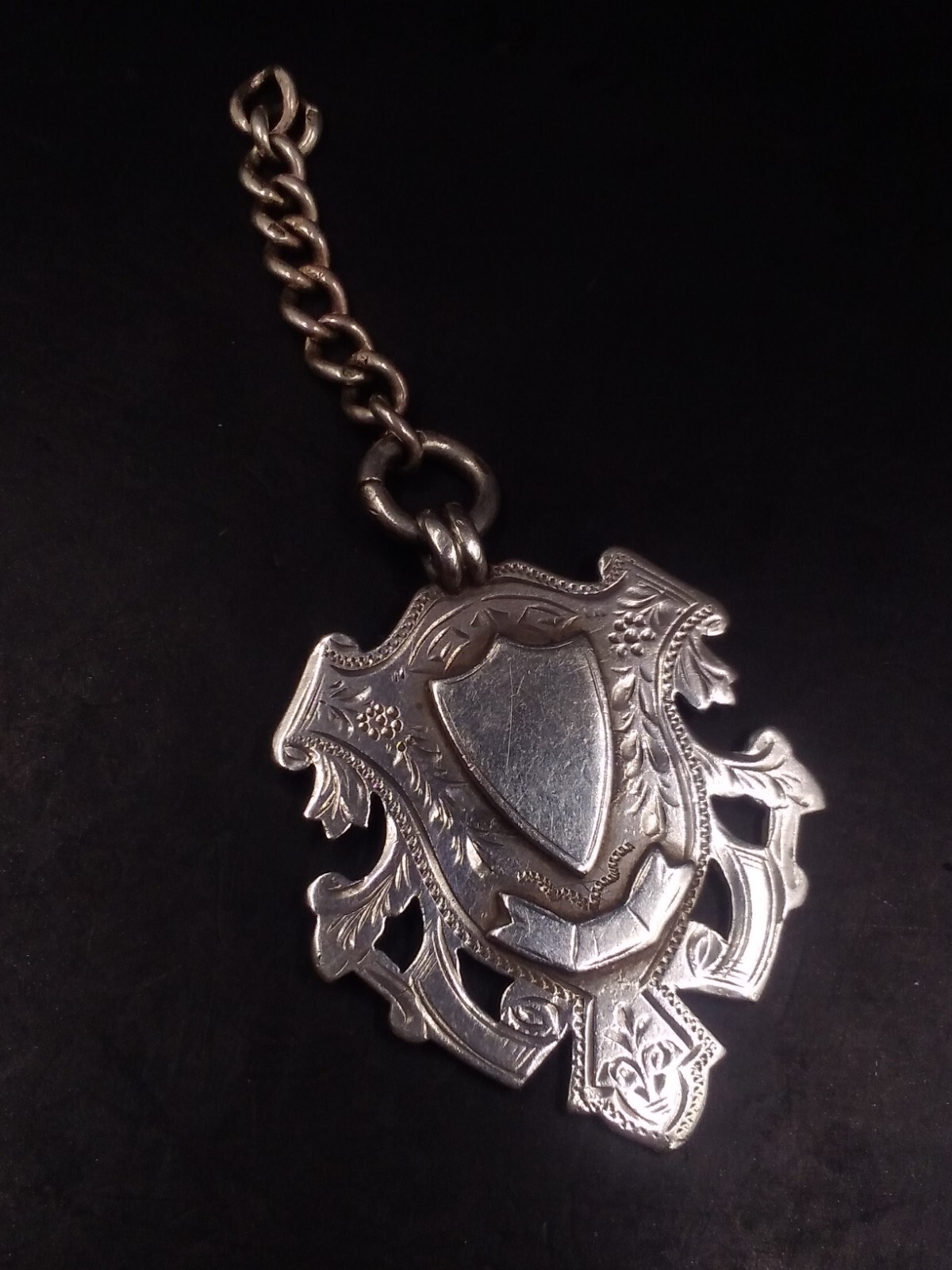 Vintage/Antique Hallmarked Silver Watch Fob On Part Chain A.Ball