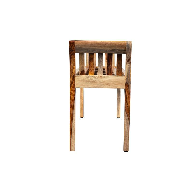 Solid Sheesham Wood Bench – Harvest