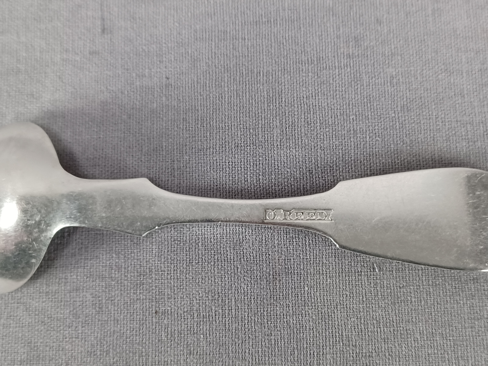 Osman Reed Philadelphia Coin Silver Salt Spoon Circa 1830-1857