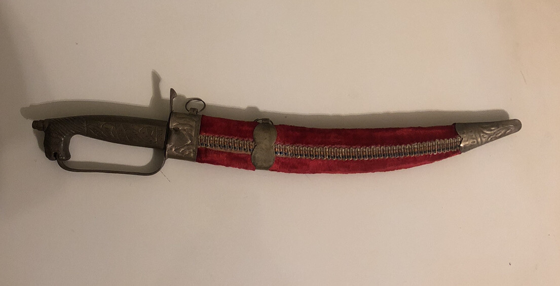 Vintage Indian Ceremonial Wedding Sword 15” Talwar With Sheath Made In India
