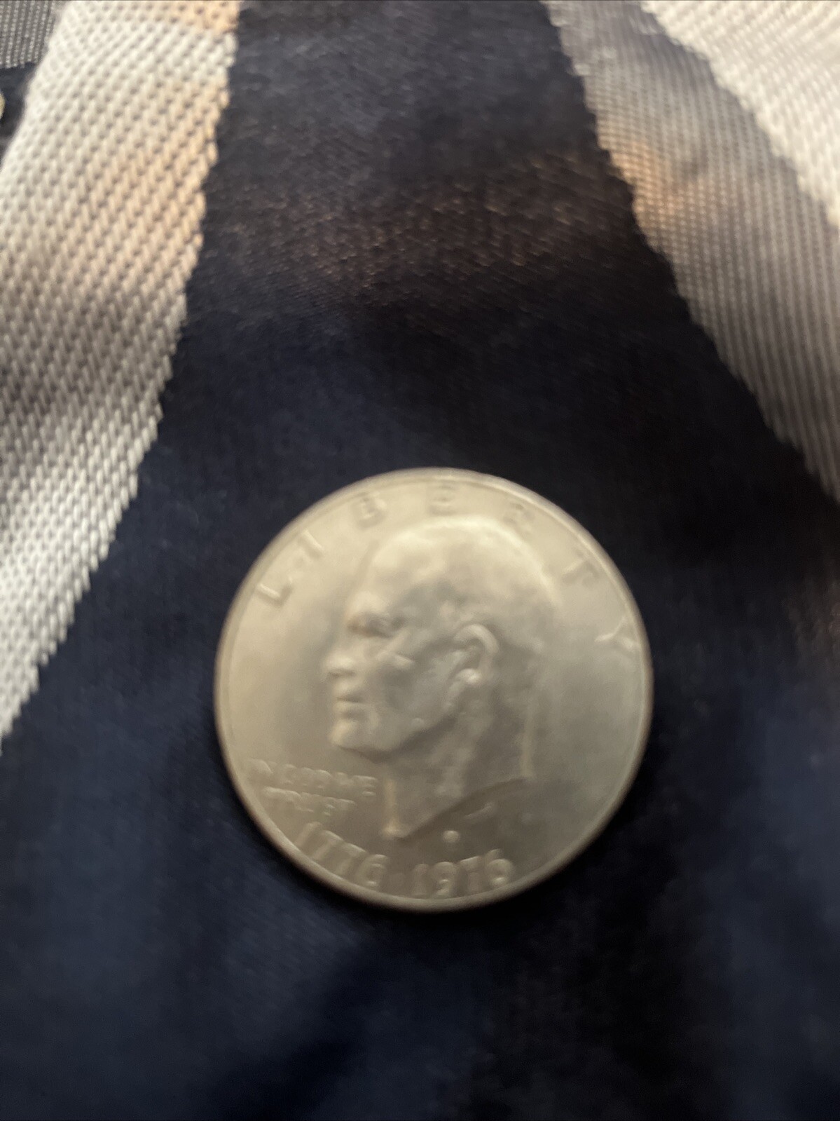 1776-1976 Eisenhower Liberty Bell Moon Silver Dollar E Pluribus Unum