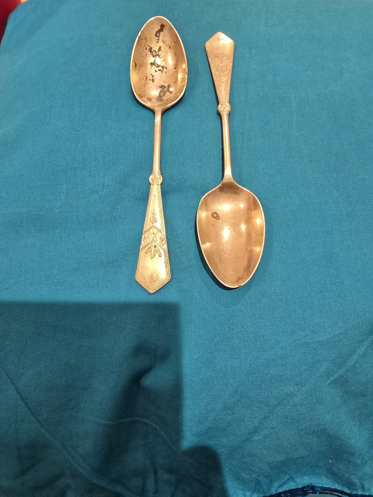 2 Vintage Silver Spoons from F. Whitehouse’s Everwhite Silver