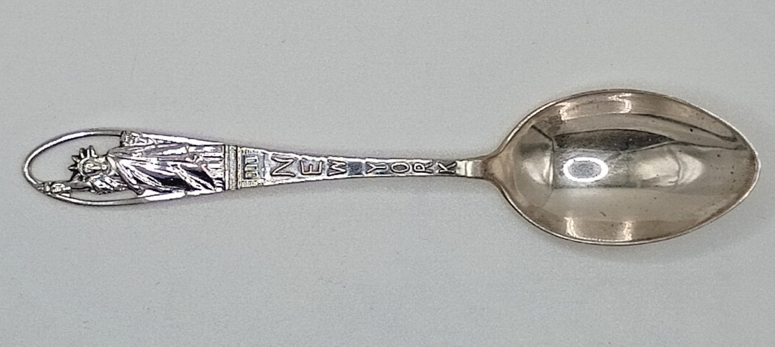 VTG Bates & Klinke New York Statue of Liberty Sterling Silver Demitasse Spoon