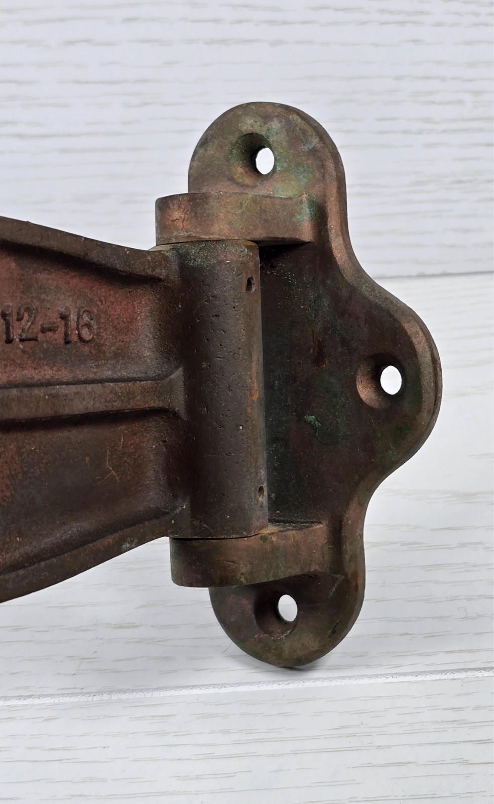 Ottenheimer Solid Brass Barn Door Strap Hinge 12″ Antique Hardware Baltimore USA