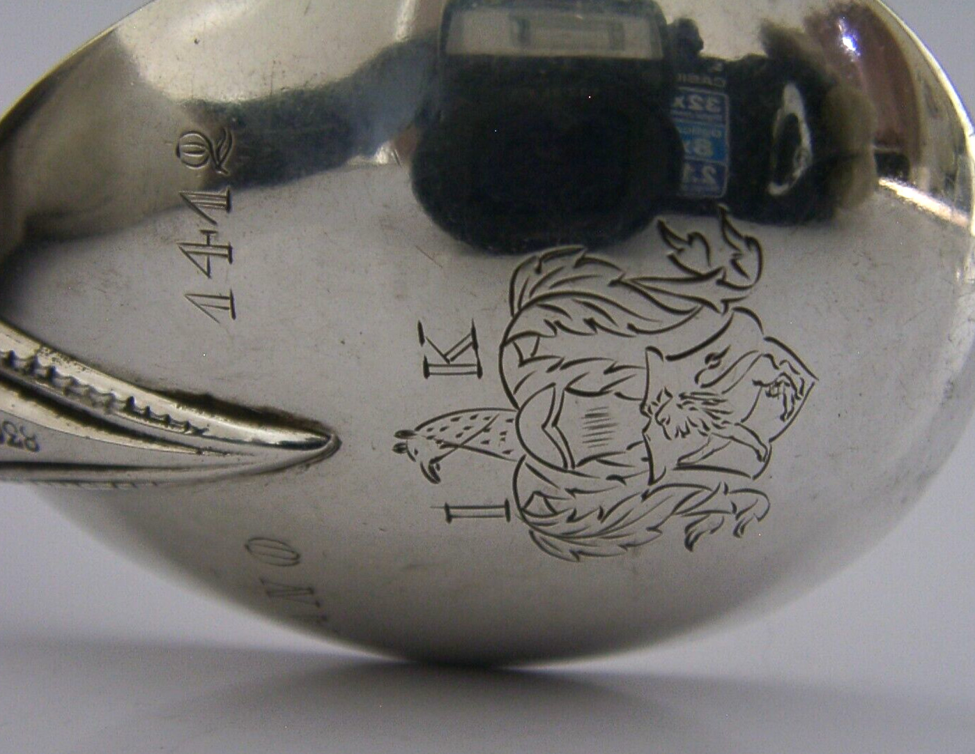 DAVID ANDERSEN NORWEGIAN ANTIQUE SILVER 830S BAPTISM SPOON 44g NORWAY c1900