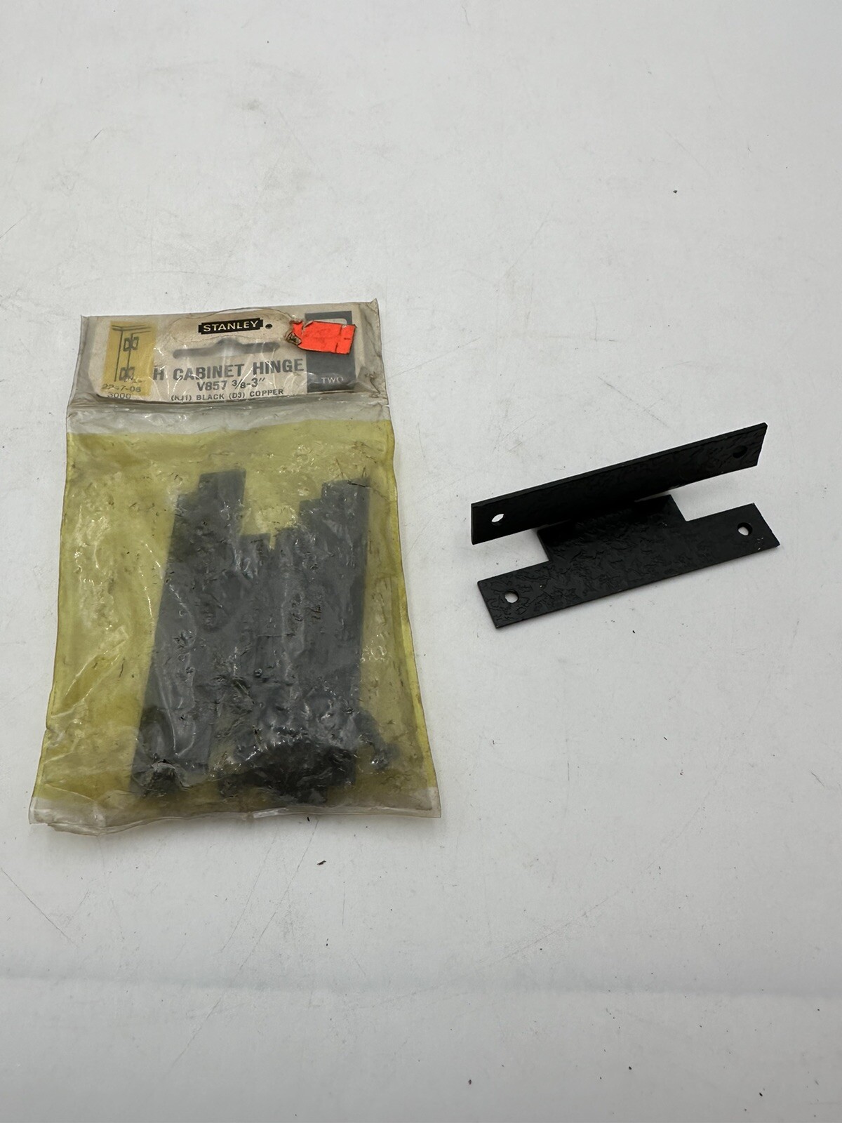 Vntg Stanley H Hinge V857 3/8-3″ Black Copper Flush Mount Sealed New Old Stock