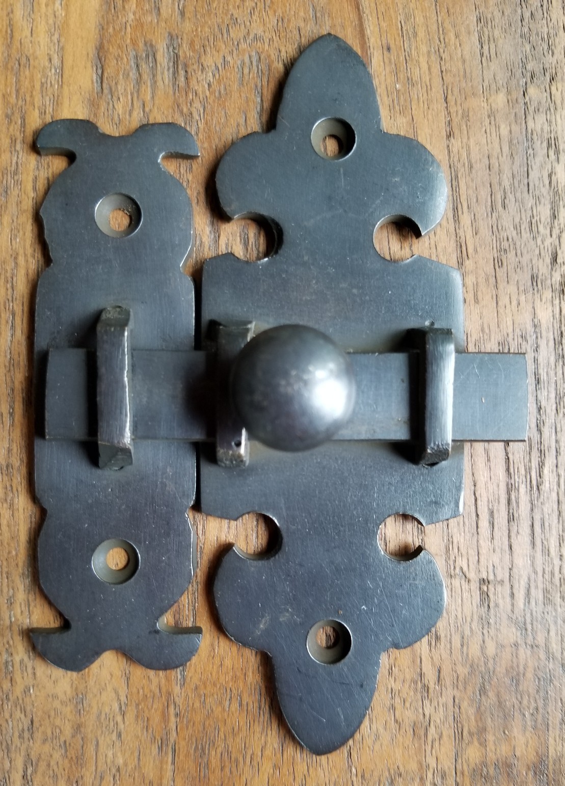 Ornate Antique Type Brass Door Slide Latch Lock Bolt Barn Gate Cabinet 4″ #X7