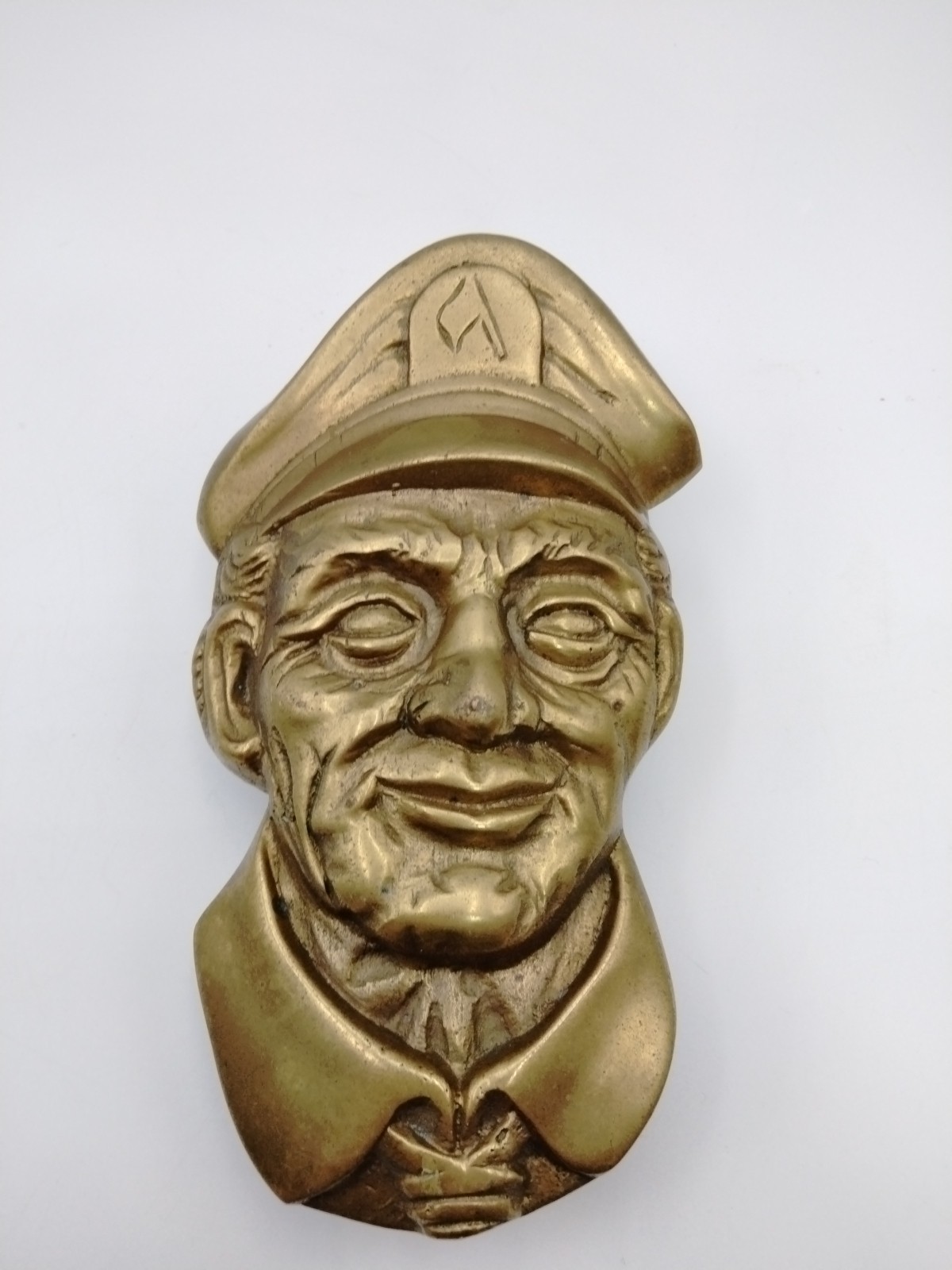Vintage Penco 1979 Solid Brass Sea Captain Sailor Seaman Door Knocker Nautical