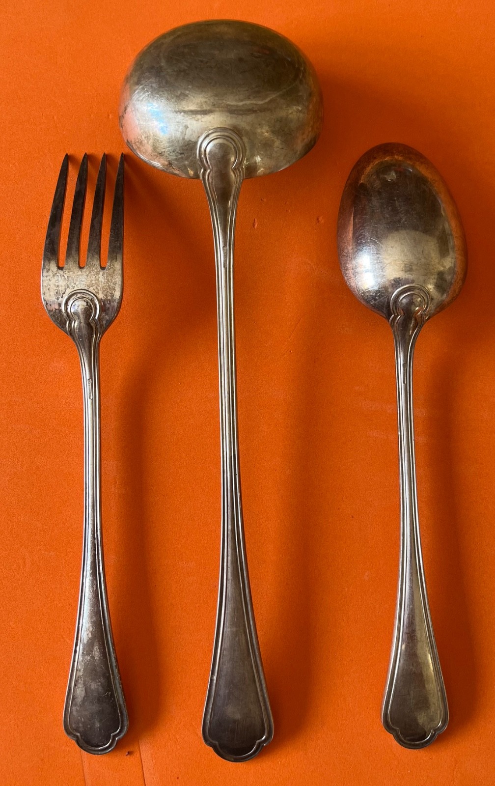 Italy Broggi silverplate MODEL SERBELLONI serving pieces 3 pieces