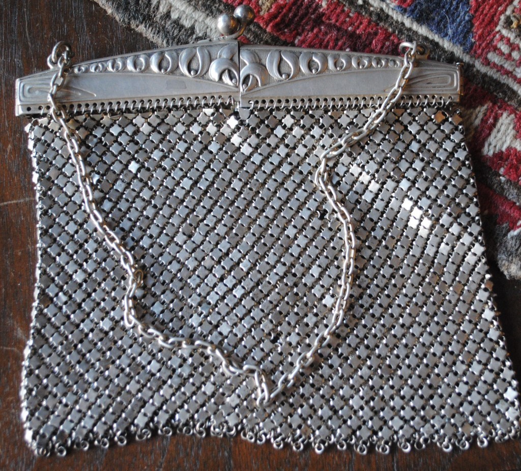 800 german silver purse ca1900 halbmond-reichskronr crown/cresent moon 800 marks