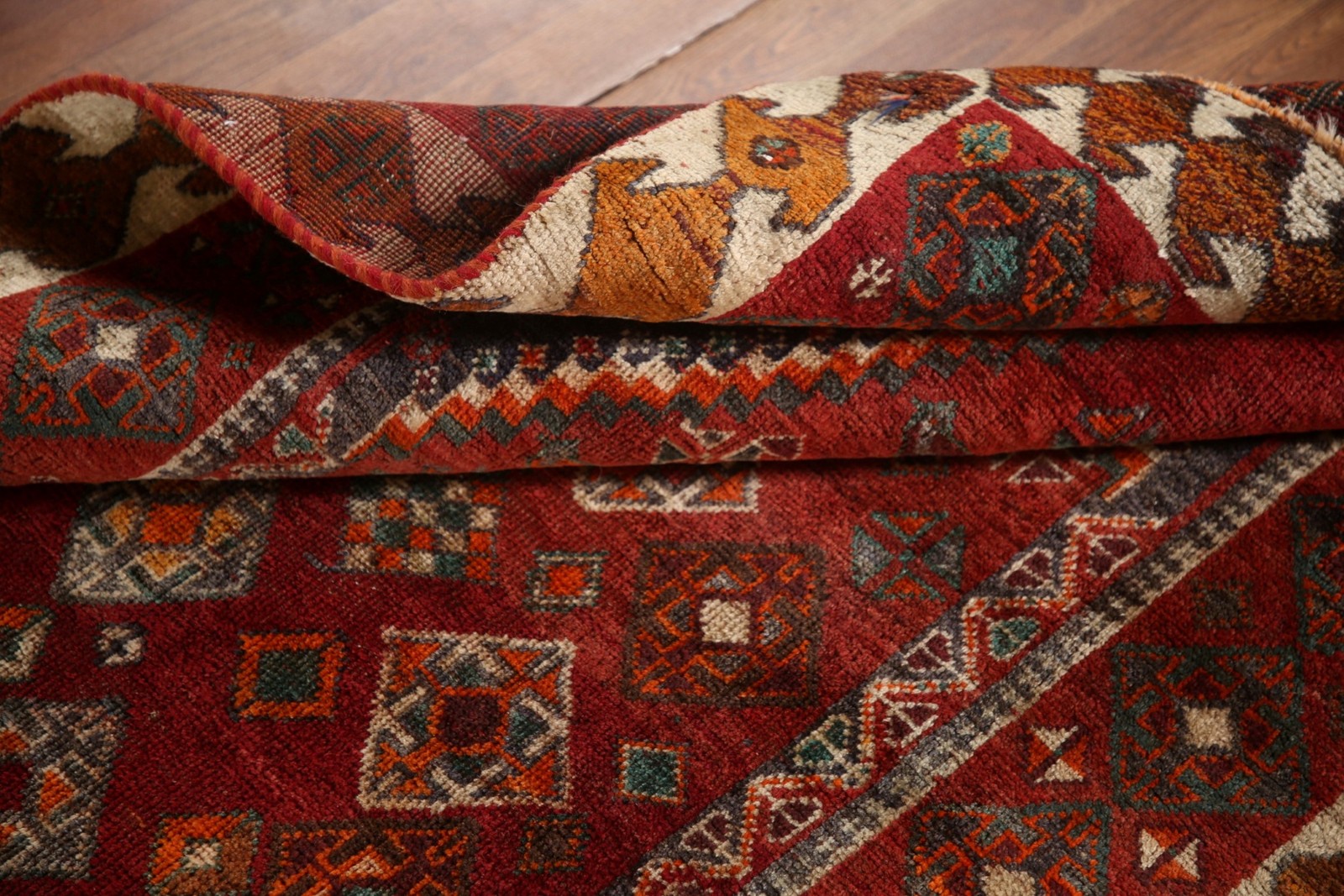 Vintage Home Decor Area Rug Wool Hand-knotted Tribal Traditional Carpet 5×8