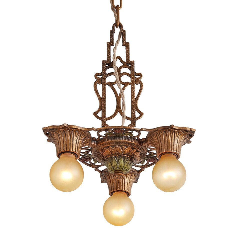 Set 5 Painted 3″ DIMMABLE LED Bulbs for Art Deco Chandeliers, Sconces