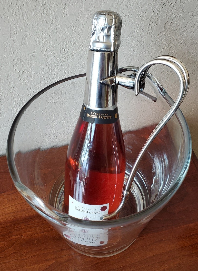 CLASSIC CHAMPAGNE SILVER SERVING HANDLES BY FAMOUS ASPREY OF BOND STREET LONDON
