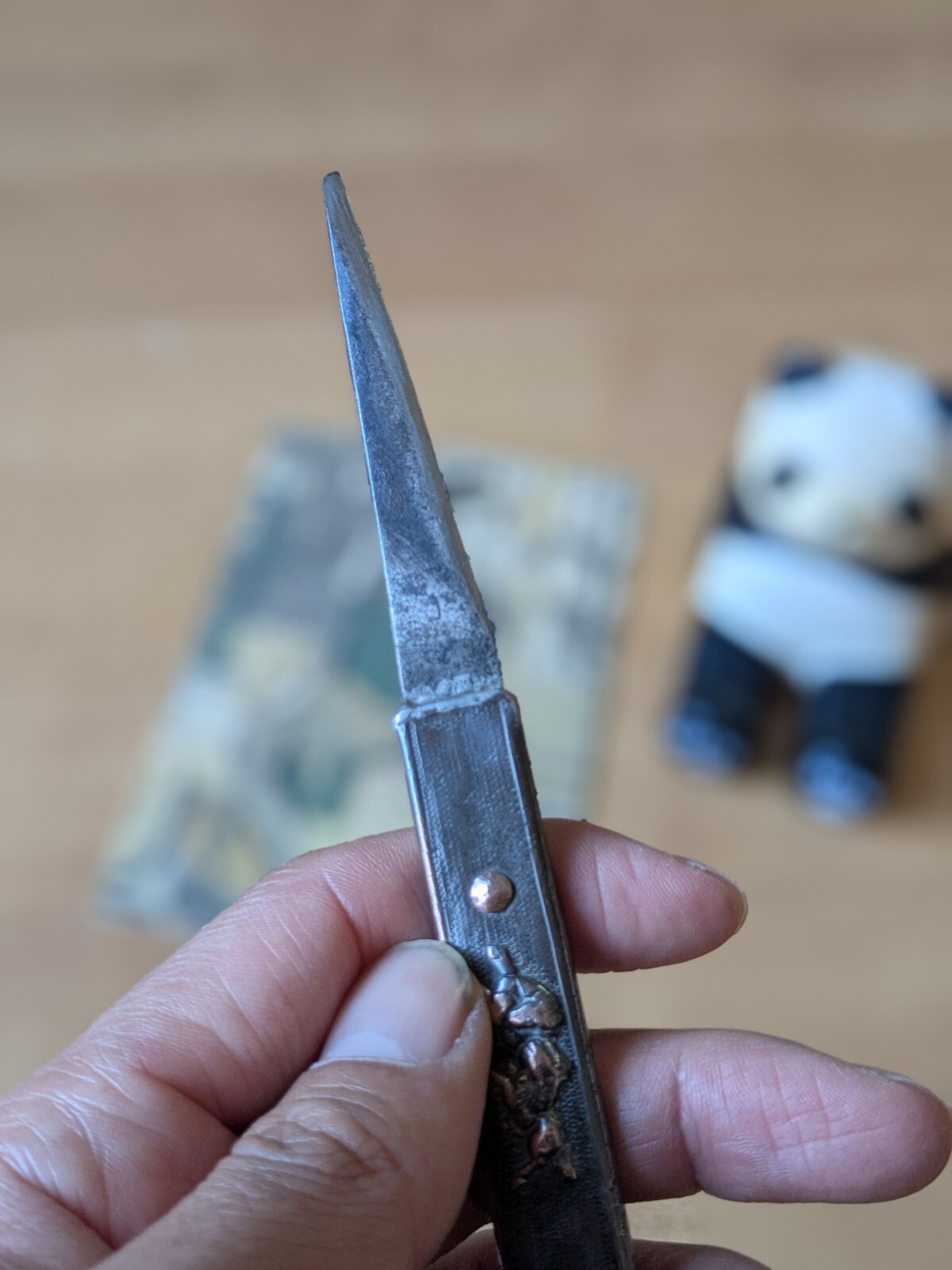 【A galloping horse】 Kozuka handle with Kogatana Blade Set! JAPAN‼ Art Edo