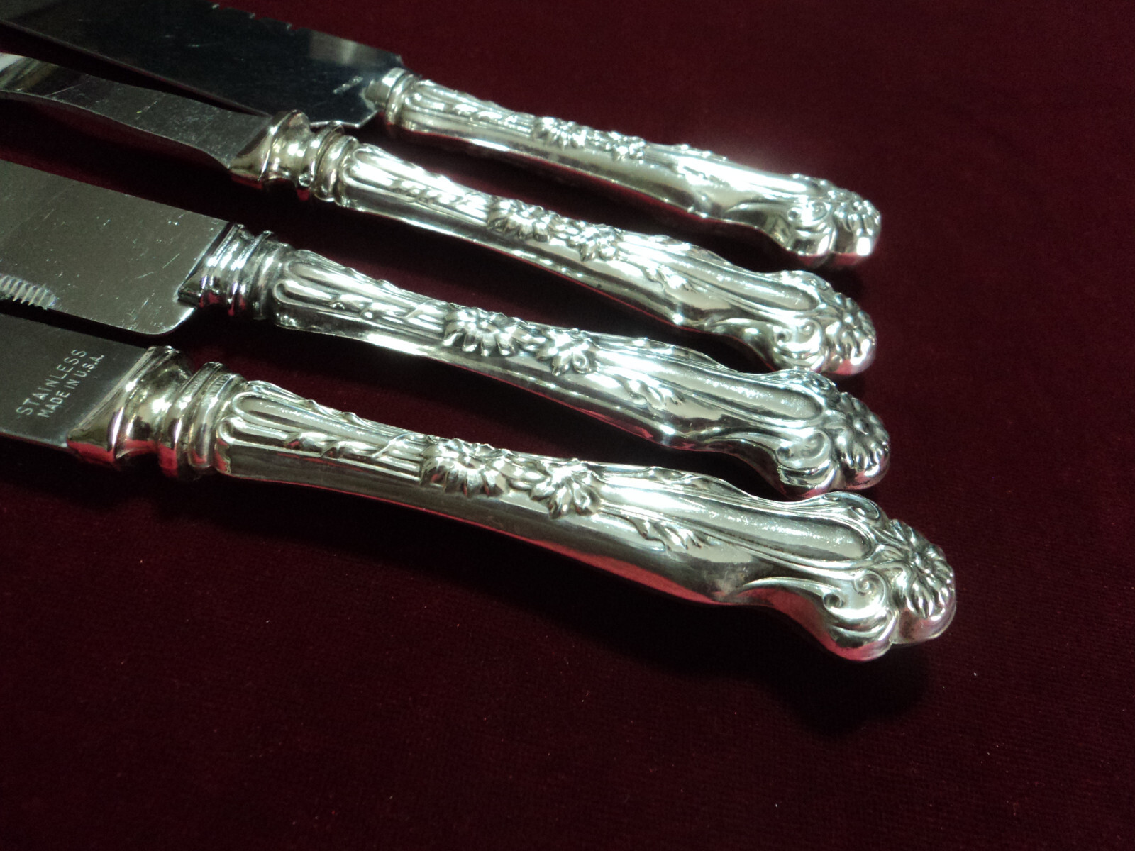 Sterling Silver Flatware 4 Pc Hostess Set Blackinton & Co DAISY