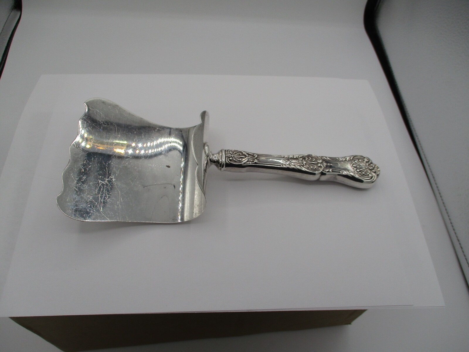 ULTRA RARE Gorham King George factory all sterling hooded asparagus server!