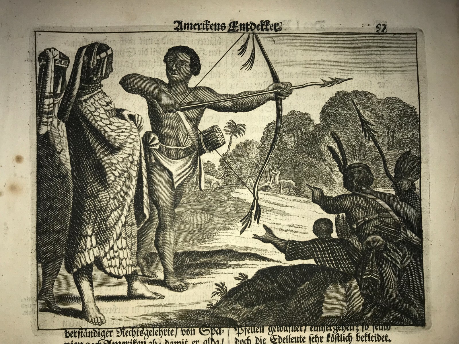 NEW SPAIN ANTON MENDOZA 1673 MONTANUS RARE ANTIQUE ENGRAVED VIEW 17TH CENTURY