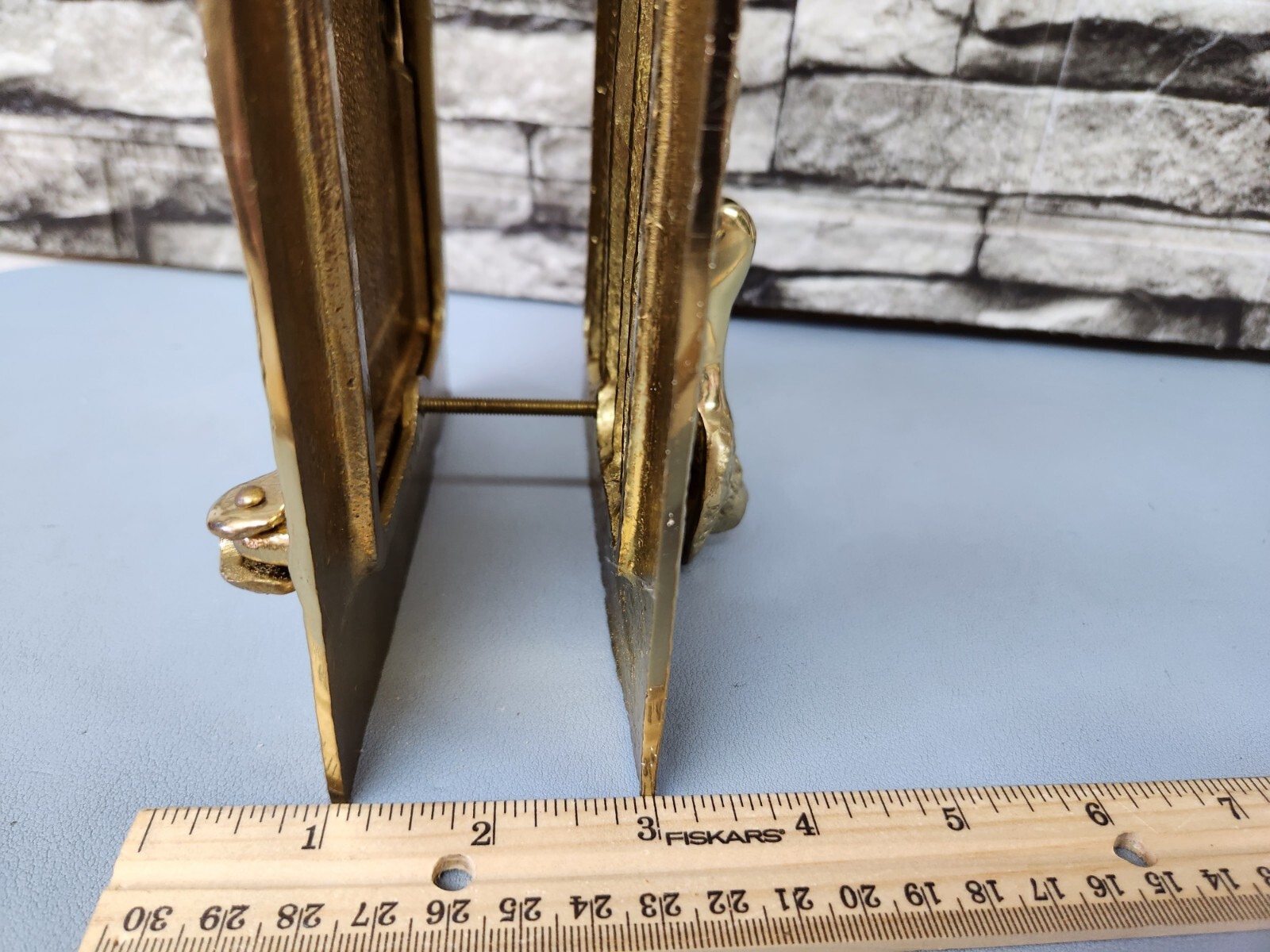 Vintage Lions Brass Speakeasy With Door Knocker And Peep Hole Complete Set New