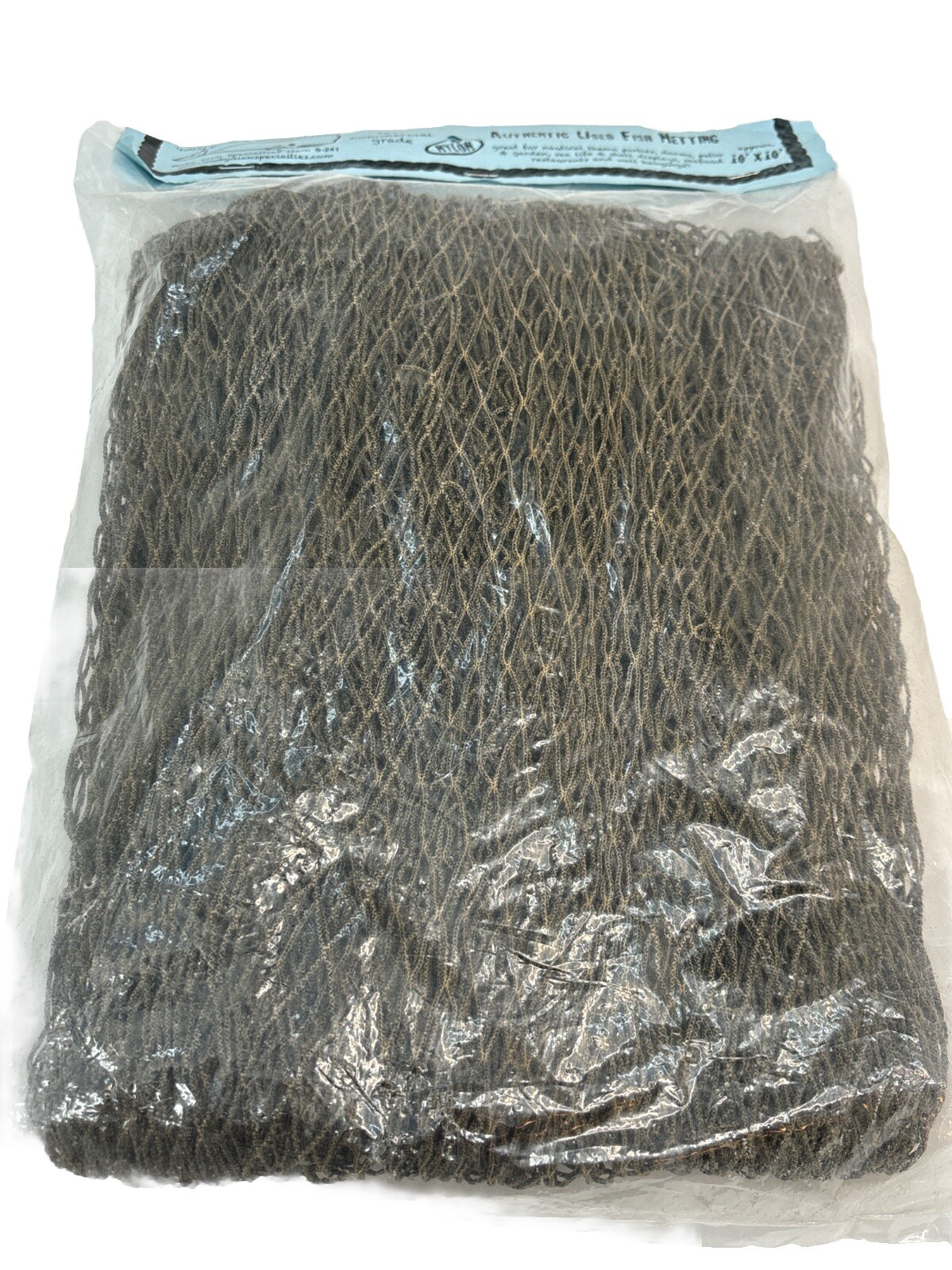 Real Used Fish Net 10′ x 10′ Traditional Fishing Net Old Reclaimed Netting