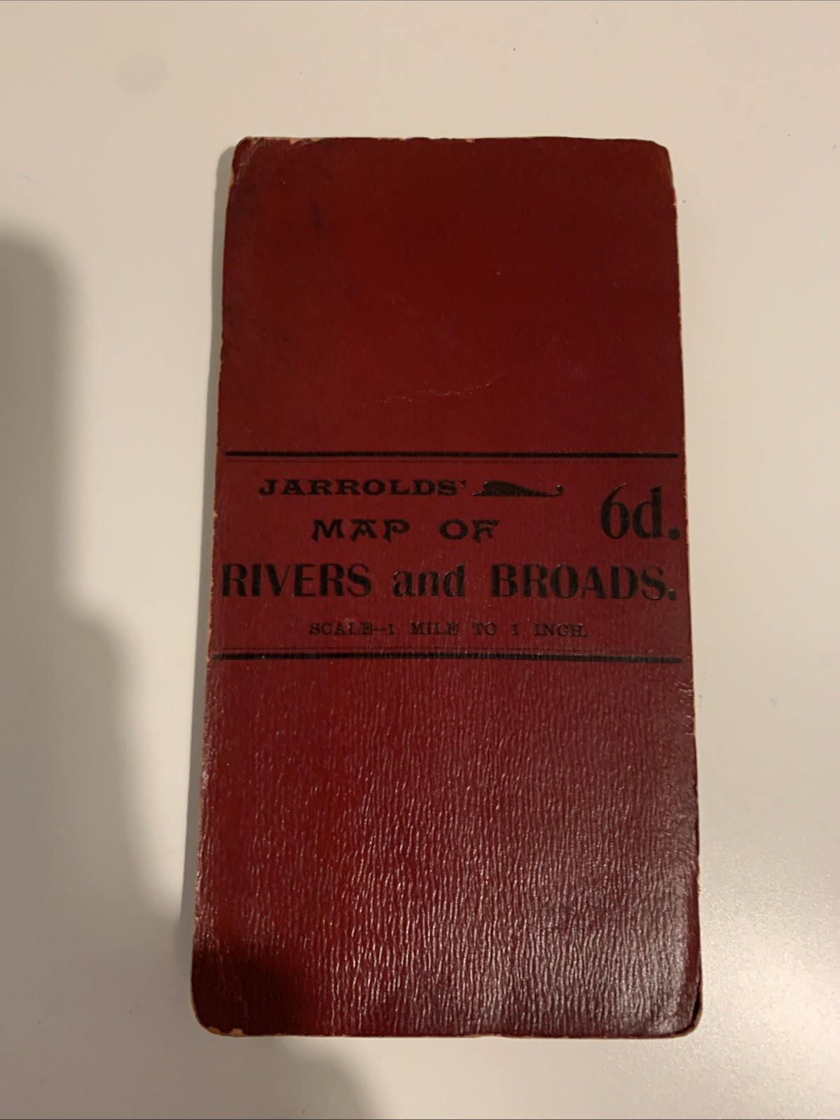 JARROLDS VINTAGE MAP of RIVERS & BROARDS NORFOLK & SUFFOLK