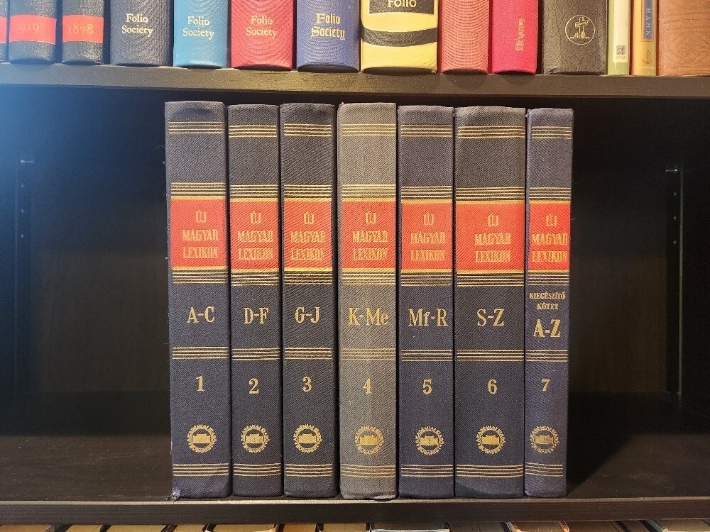 Vintage New Hungarian Lexicon Complete Vol. 1–7, Magyar Nagylexikon Encyclopedia