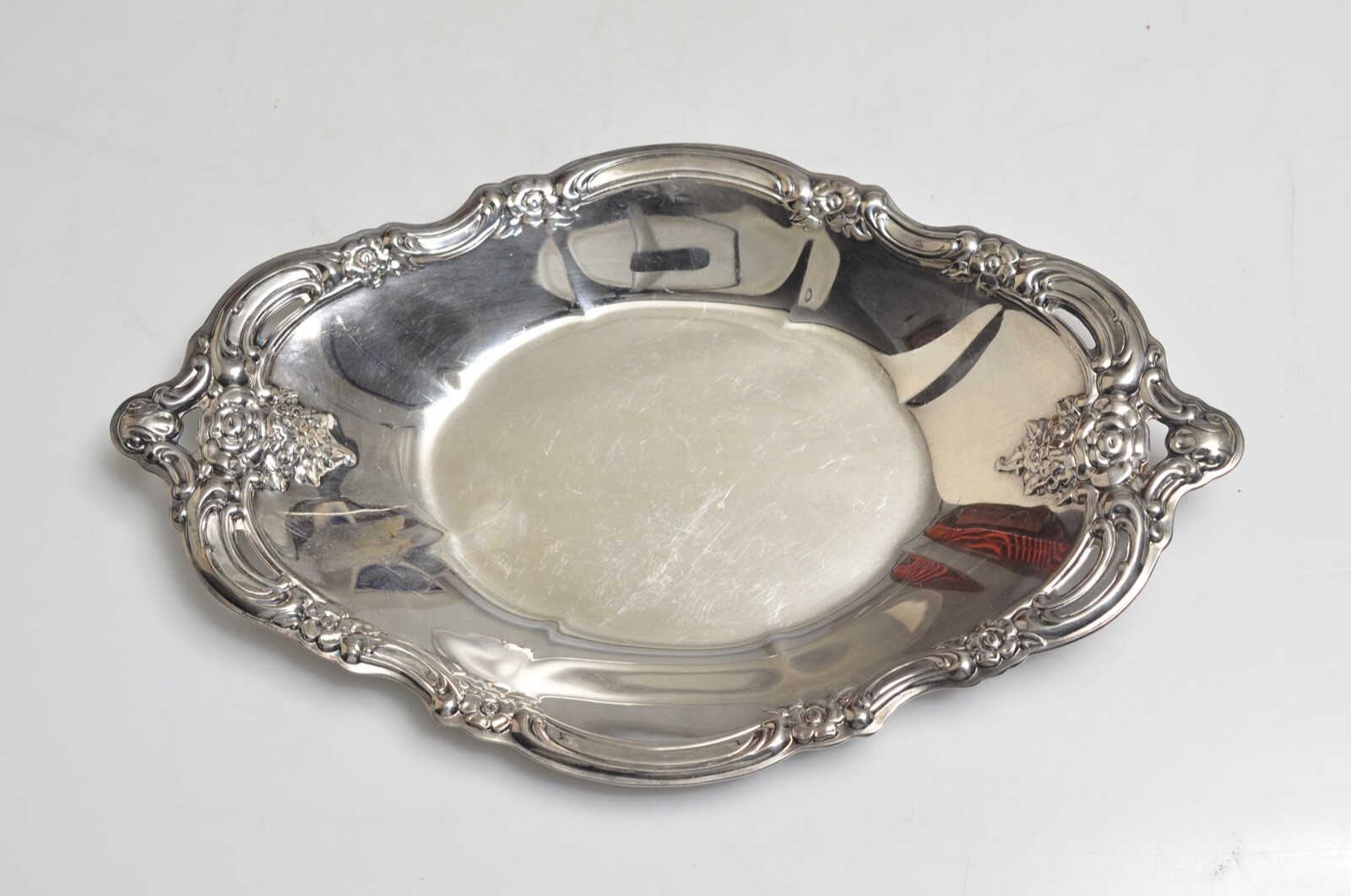 Community Plate Silver Plate Oval Shaped Dish Bowl- 9″length- 5.5″wide