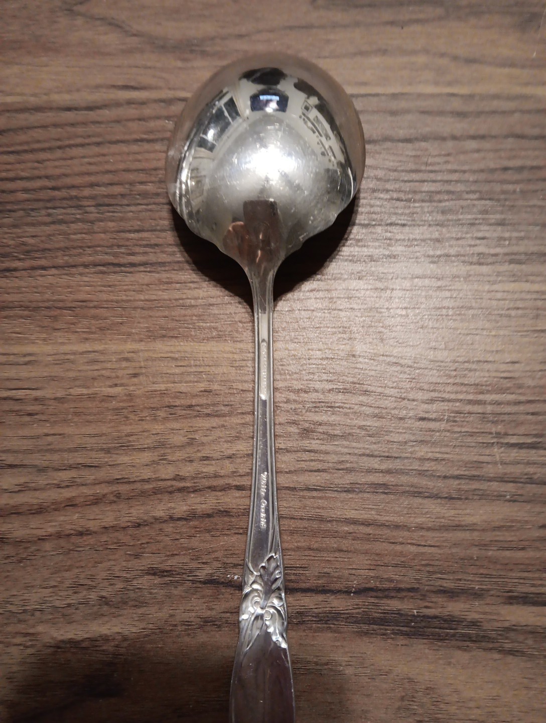 VINTAGE c1953 WHITE ORCHID PATTERN SILVERPLATED CASSEROLE SERVING SPOON