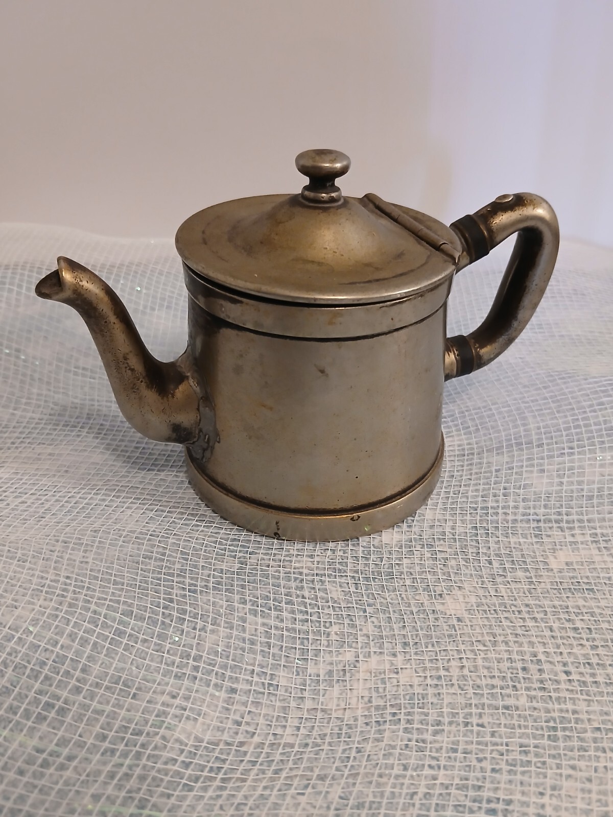 Antique Thorner Bros. of NY Nickel Silver Colonial Look Creamer