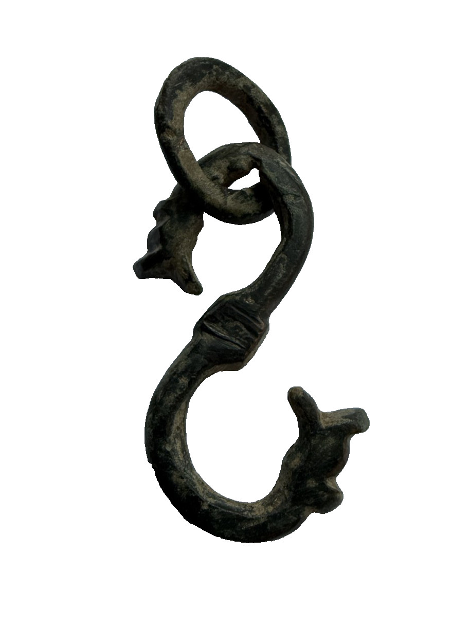 Wearable Ancient Viking Bronze Dragon Pendant 8th–9th Century AD Amulet..4