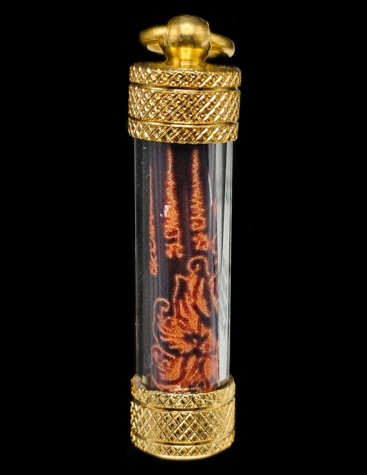 Charming Takrut Yantra Charm Protect Talisman Famous Thai Buddha Amulet CK1028