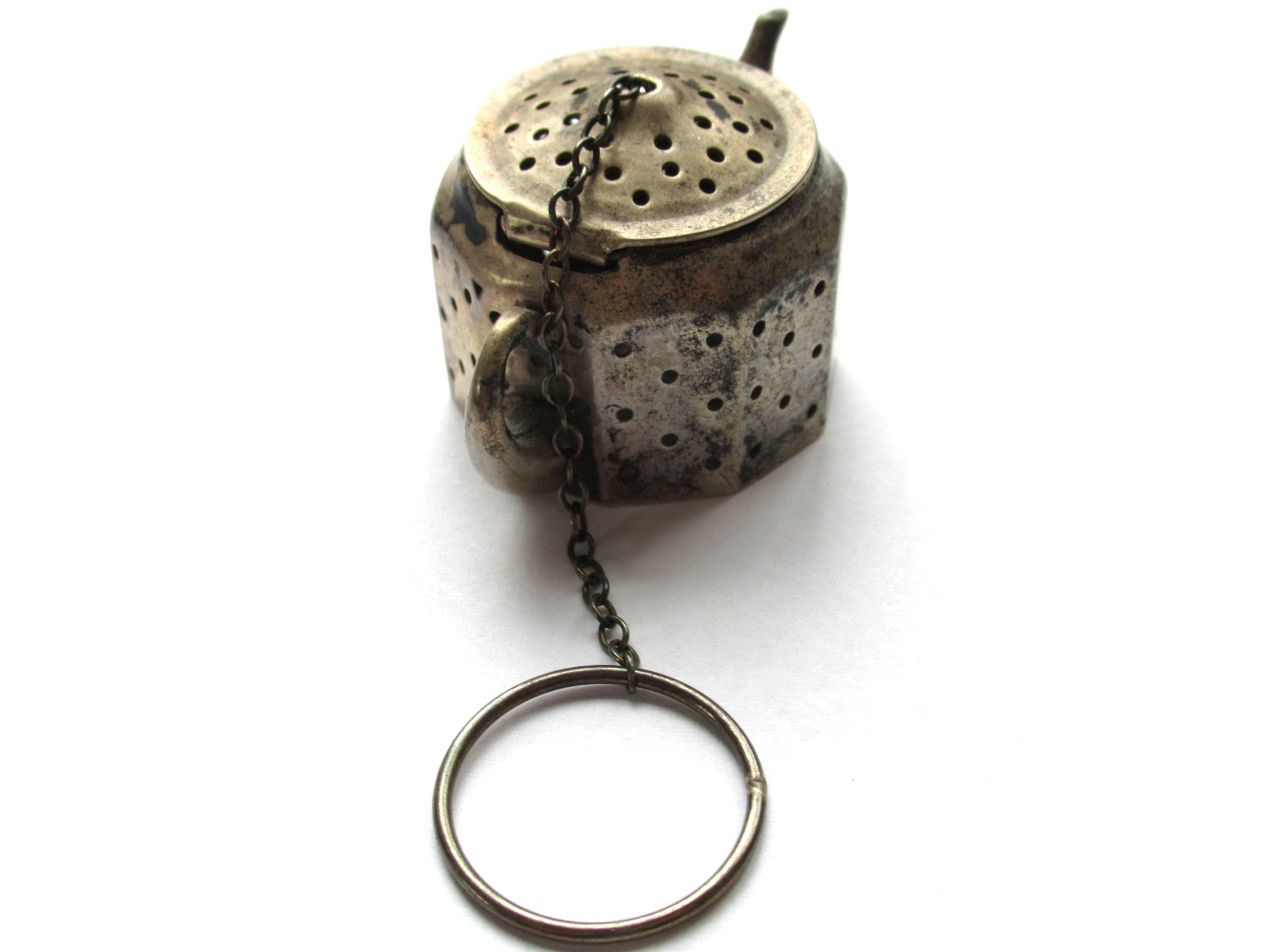 Darling Vintage Sterling Tea Pot Shape Tea Strainer Infuser Amcraft Mass
