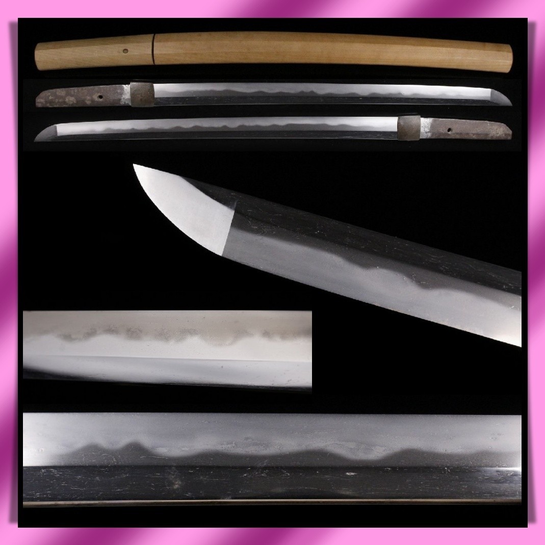 Wakizashi 脇差 “ Mumei ” 無銘 Japanese Real Sword 39.6 cm Shirasaya Antique KATANA 刀