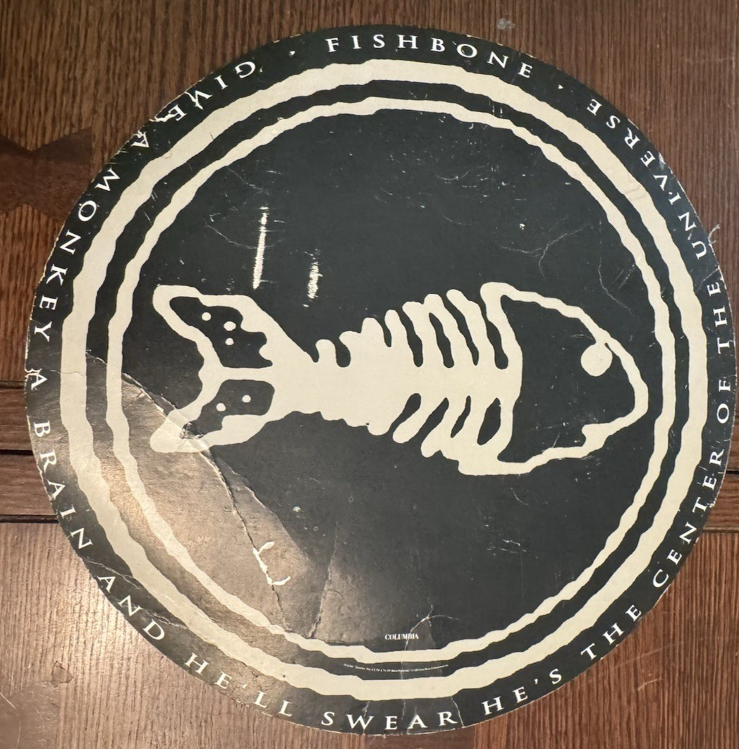 VINTAGE 1993 two-sided FISHBONE Promo Poster -12 Inch Round – SHIPS4FREE2US!!
