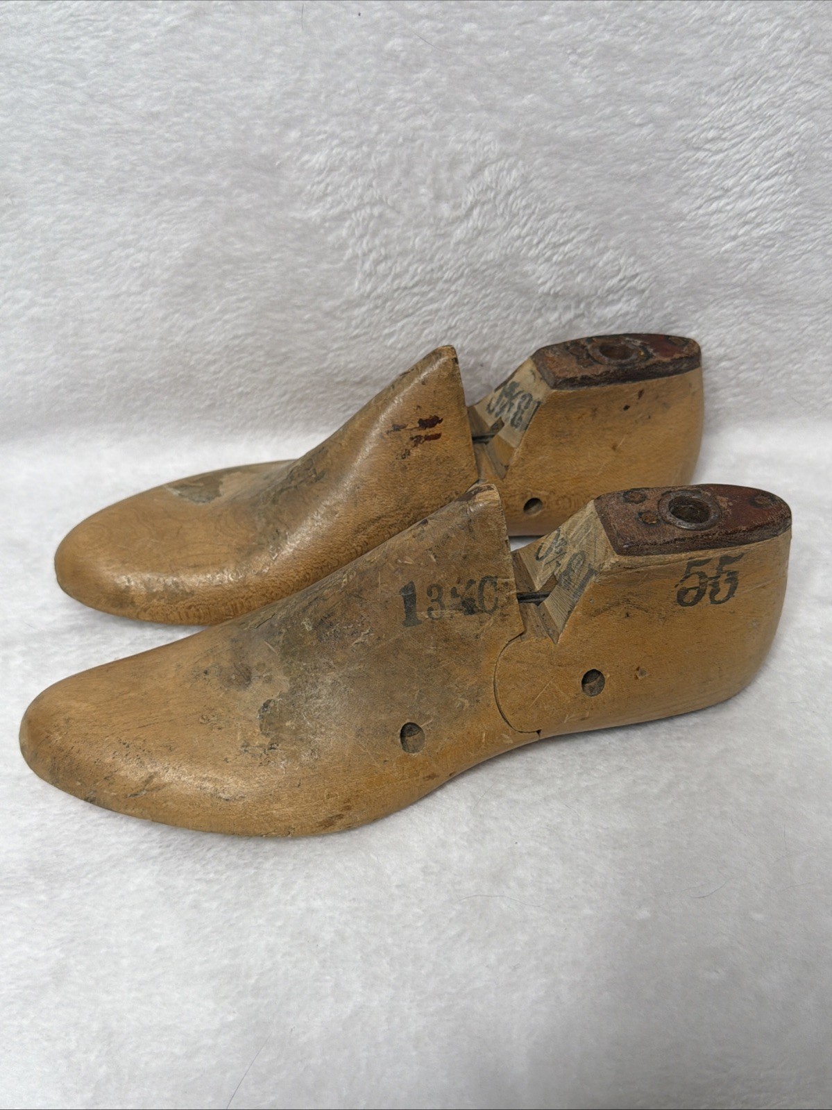 A Pair of Vintage Lasts Child’s Wooden Shoe Forms – Size 13 1/2 C