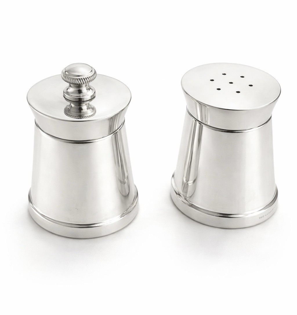 Tiffany & Co Salt Shaker and Pepper Grinder Set in 925 Sterling Silver