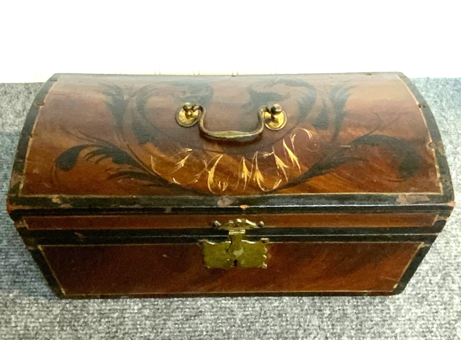 19th Century Small Dome Top Document Box