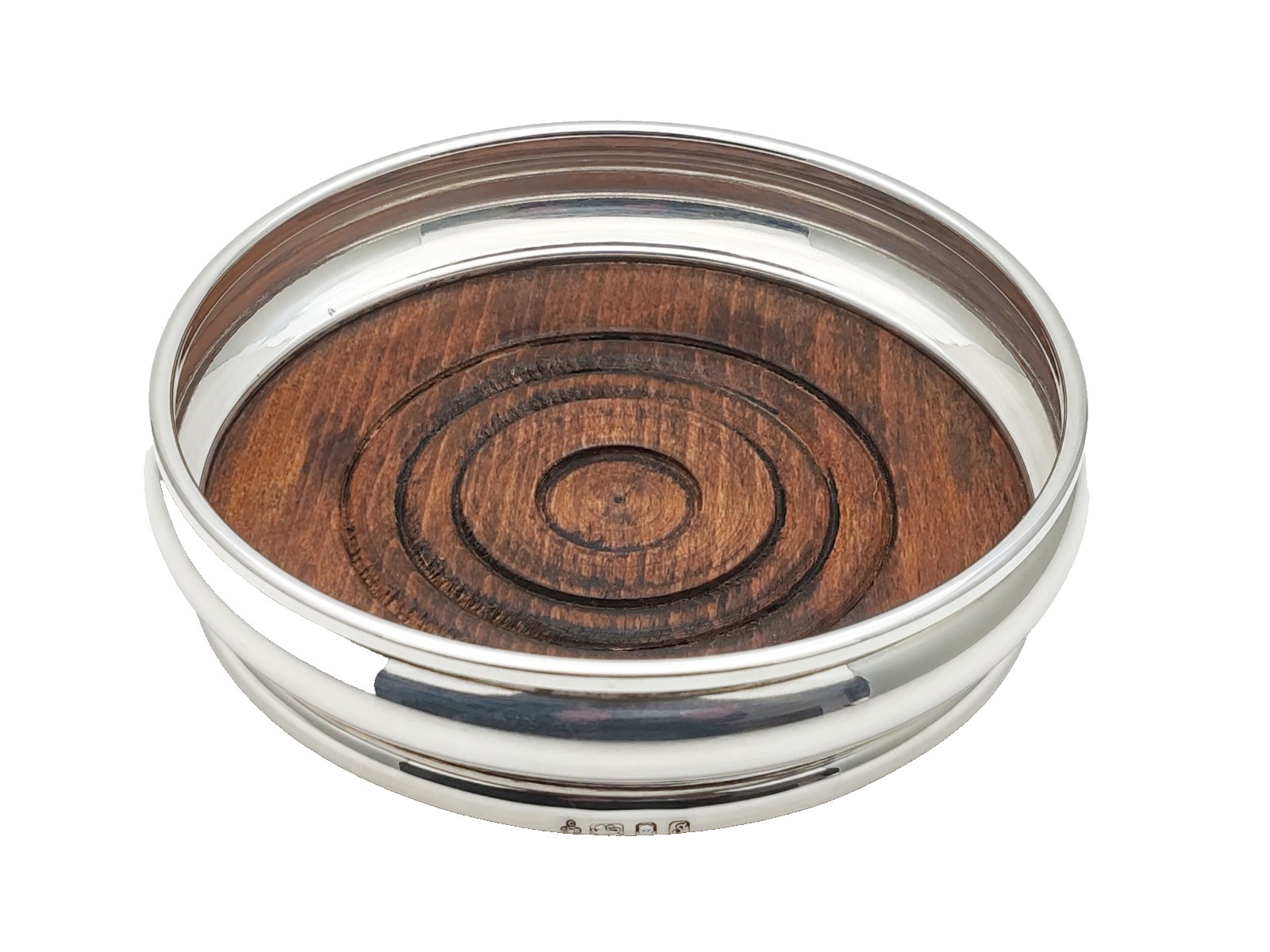 Sterling Silver Wine Bottle Coaster London 1973